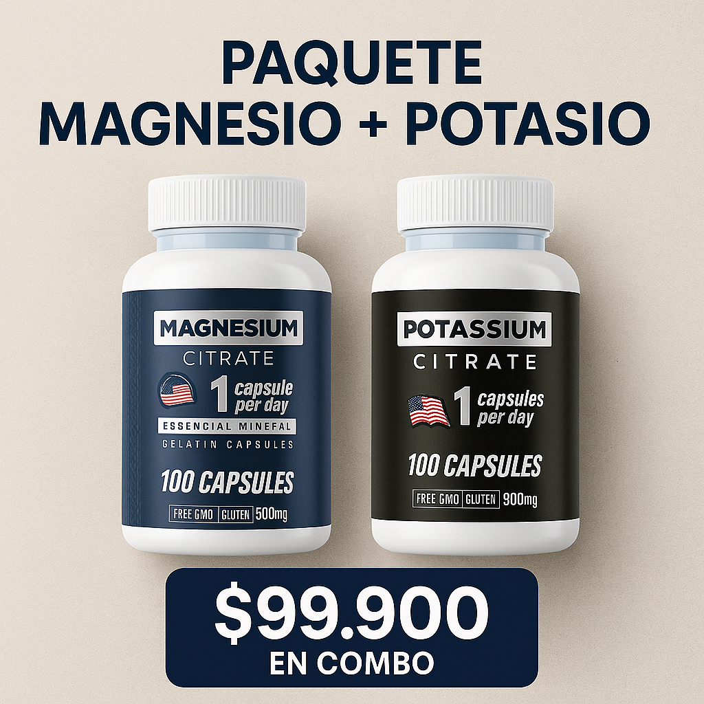 Citrato de Magnesio y/o Citrato de Potasio