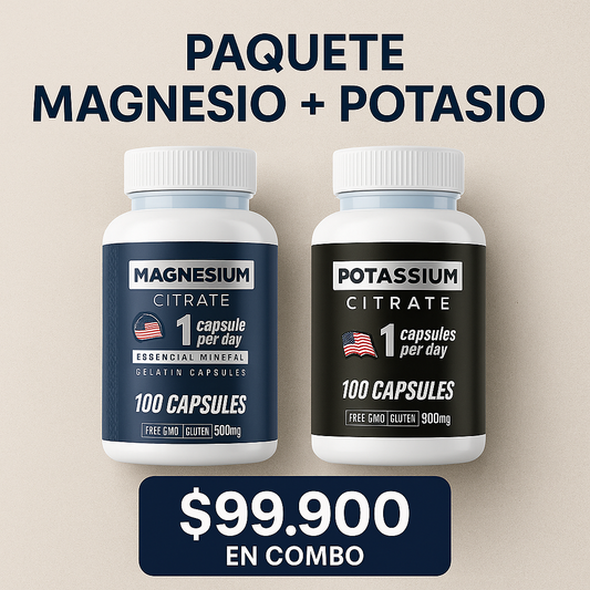 Citrato de Magnesio y/o Citrato de Potasio